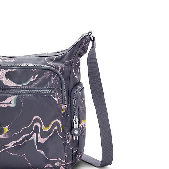 Kipling Gabbie Printed Crossbody Bags Soft Marble | CA 1160IL